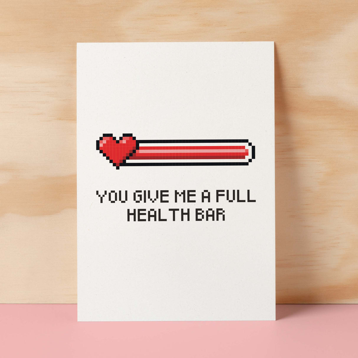 Valentine's Card For Him Anniversary Card For Boyfriend or Husband Love Card For Husband Valentine's Day Card For Gamer Full Health Bar