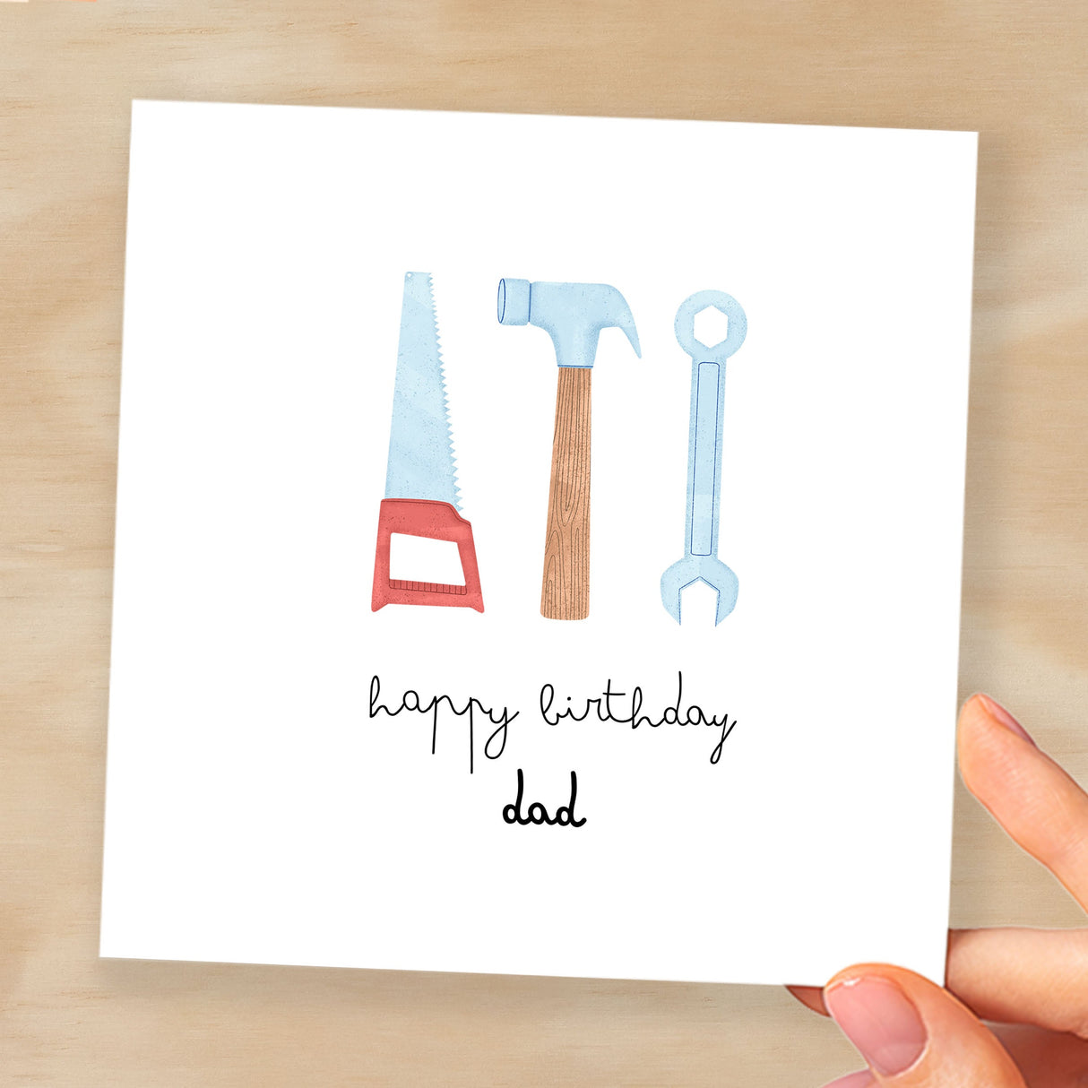 Personalised Card For Him DIY Happy Birthday Card For Dad, Granddad, Uncle, Stepdad or Anyone Add Your Own Name Card