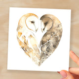 Anniversary or Valentine's Day Card For Wife Anniversary Card For Husband Boyfriend or Girlfriend Valentines Card For Him or Her Sand Owls