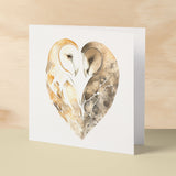 Anniversary or Valentine's Day Card For Wife Anniversary Card For Husband Boyfriend or Girlfriend Valentines Card For Him or Her Sand Owls