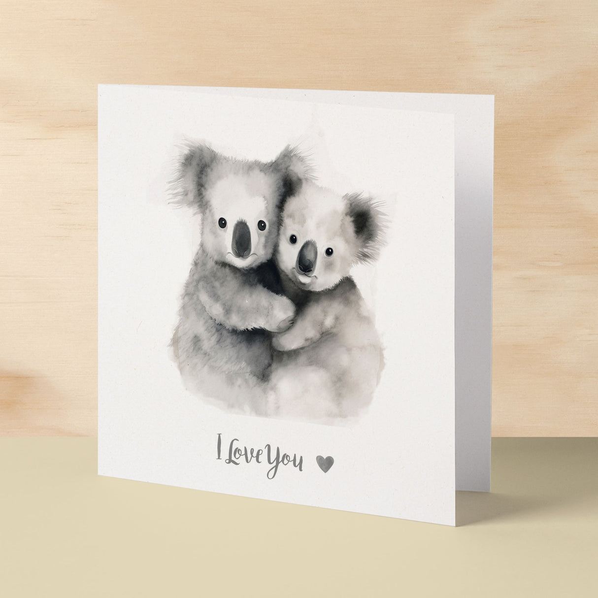 Anniversary or Valentine's Day Card For Wife Anniversary Card For Husband Boyfriend or Girlfriend Valentines Card For Him or Her Koala Love