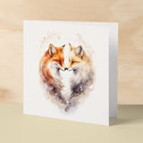 Anniversary or Valentine's Day Card For Wife Anniversary Card For Husband Boyfriend or Girlfriend Valentines Card For Him or Her Fox Heart