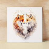 Anniversary or Valentine's Day Card For Wife Anniversary Card For Husband Boyfriend or Girlfriend Valentines Card For Him or Her Fox Heart