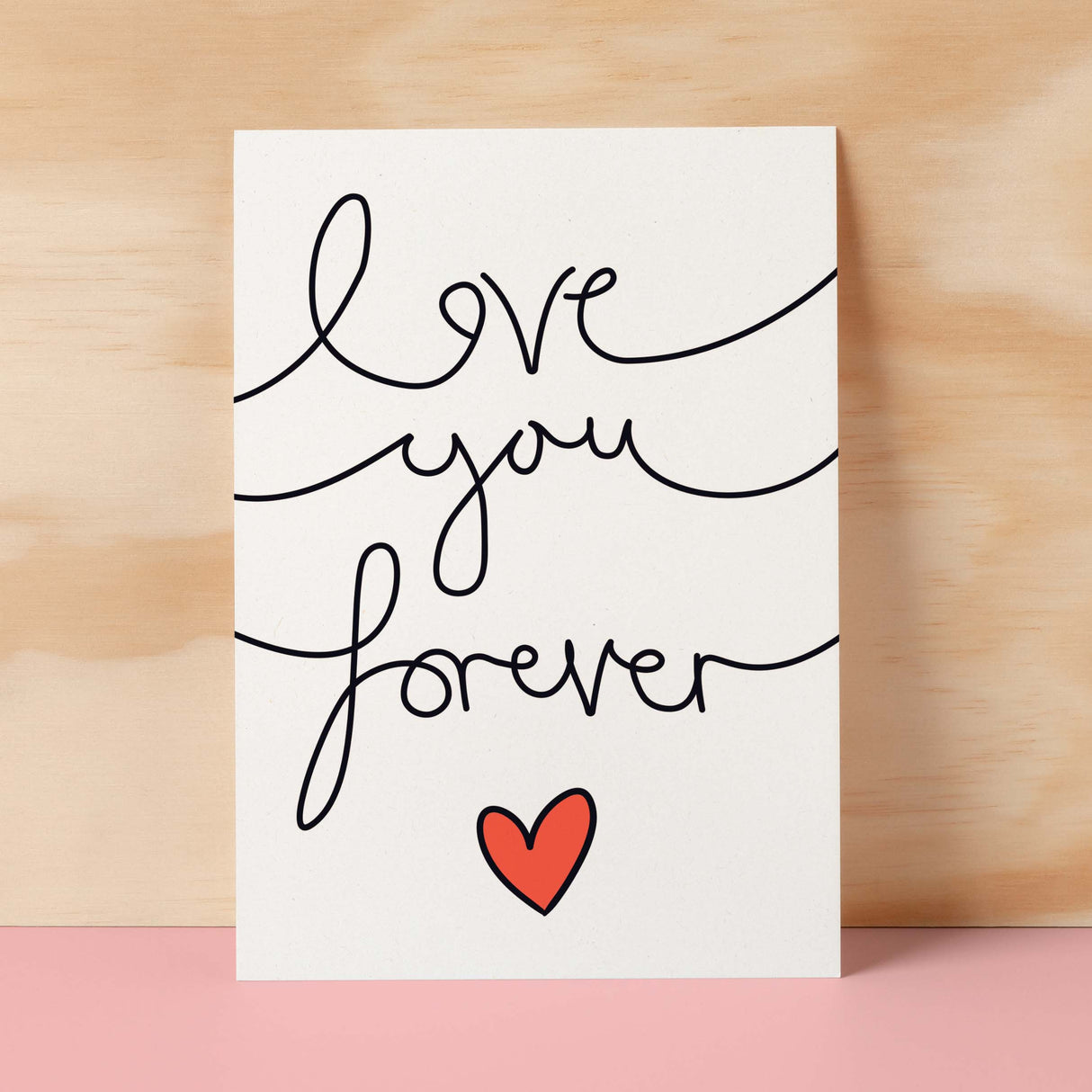 Anniversary or Valentine's Card for Her Anniversary Card for Wife Valentines Day Card For Husband Boyfriend or Girlfriend Love you Forever