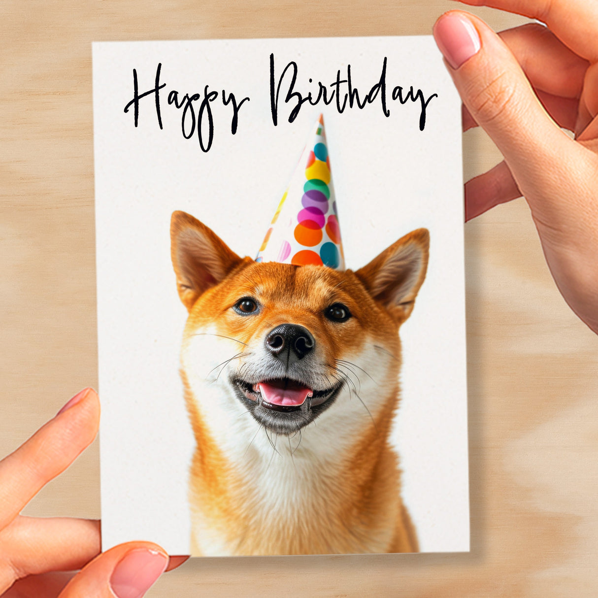 Birthday Card For Her Card For Friend Mum or Sister Birthday Card For Him Brother Dad Happy Birthday Card of Shiba Inu Dog Fun Birthday Card