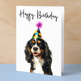 Birthday Card For Her Card For Friend Mum or Sister Birthday Card For Him Brother Dad Happy Birthday Card of King Charles Spaniel Card