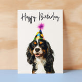 Birthday Card For Her Card For Friend Mum or Sister Birthday Card For Him Brother Dad Happy Birthday Card of King Charles Spaniel Card