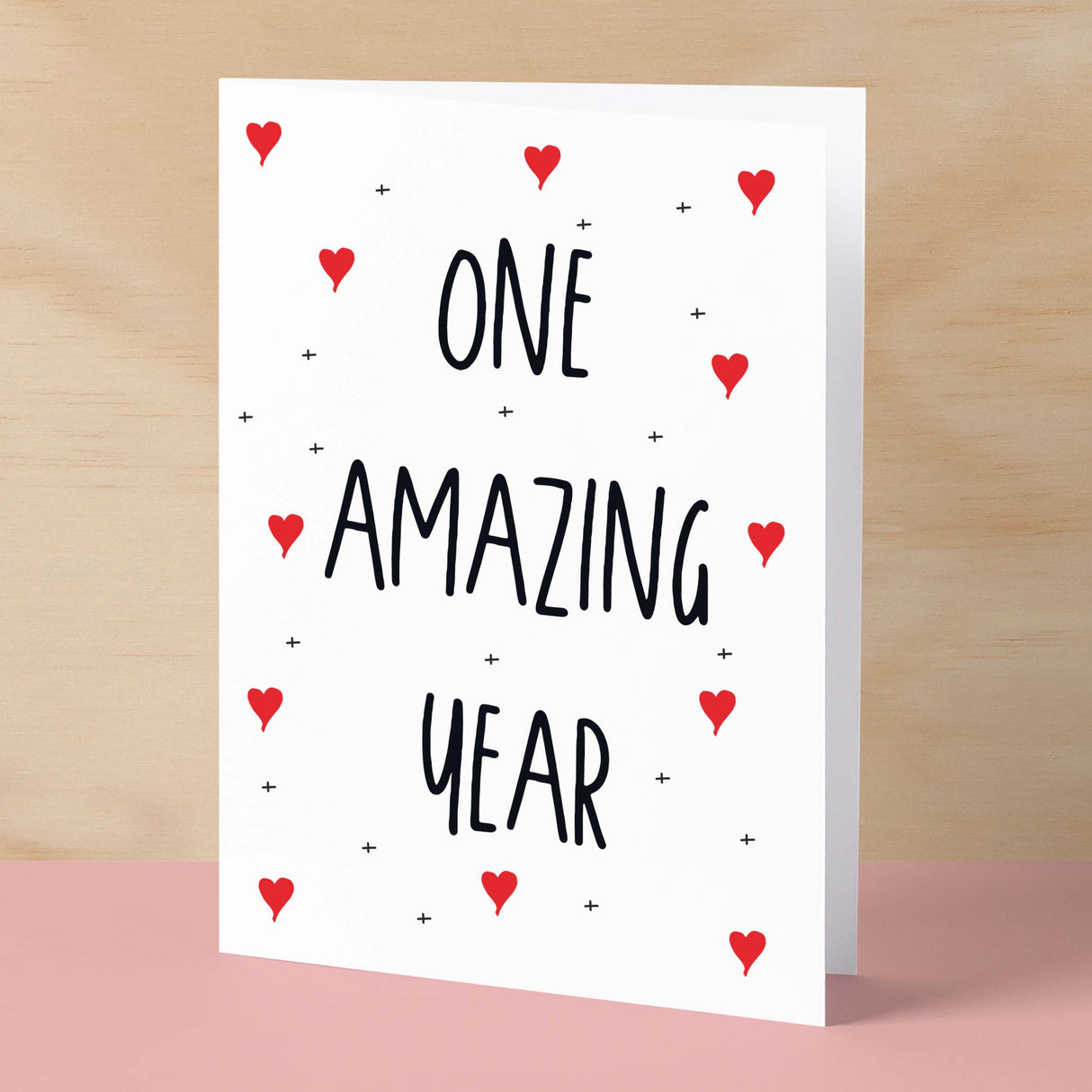 1 Year Anniversary Card For Wife or Husband Anniversary Card for 1st Anniversary Card For Boyfriend or Girlfriend First Wedding Anniversary