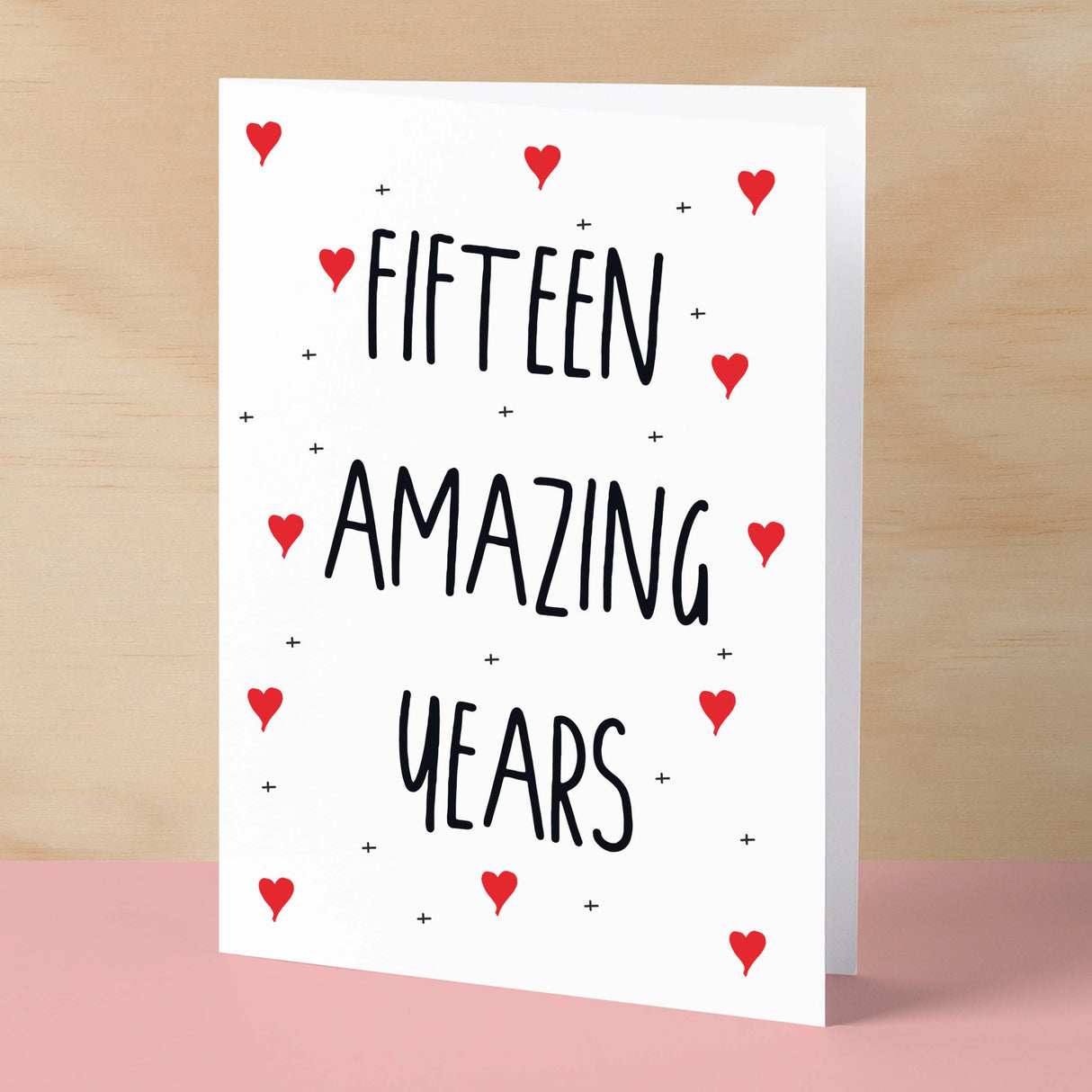 15 Year Anniversary Card For Wife or Husband Anniversary Card for 15th Anniversary Card For Boyfriend Girlfriend Fifteen Wedding Anniversary