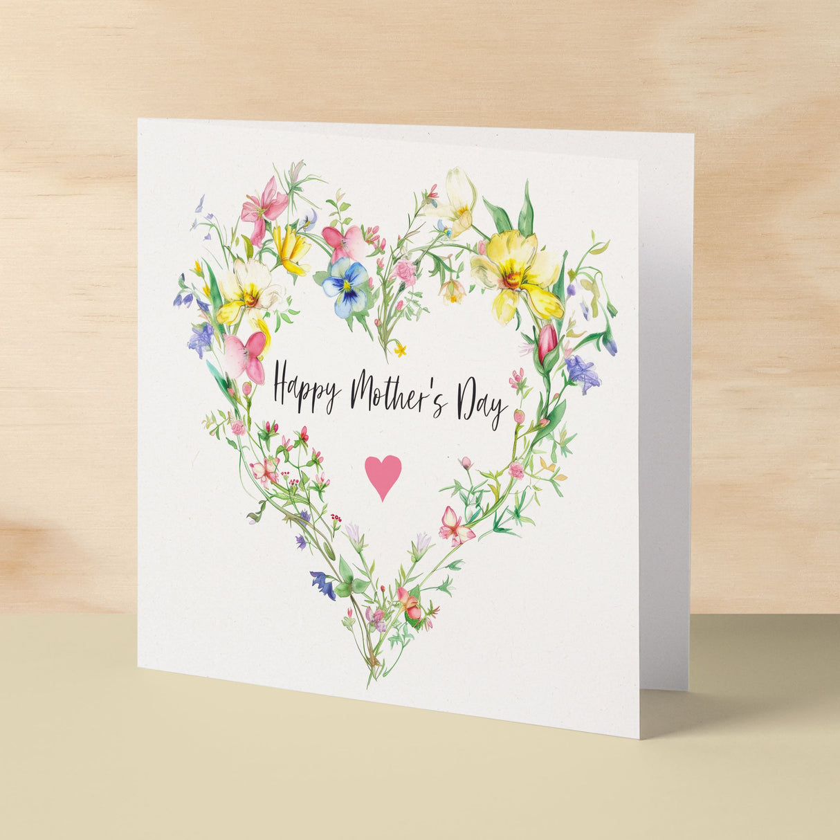 Mother's Day Card For Mum Happy Mother's Day Mothers Day card Mothering Flower Wreath Mother's Day Card For Mom Mommy Mum Mummy