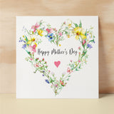 Mother's Day Card For Mum Happy Mother's Day Mothers Day card Mothering Flower Wreath Mother's Day Card For Mom Mommy Mum Mummy