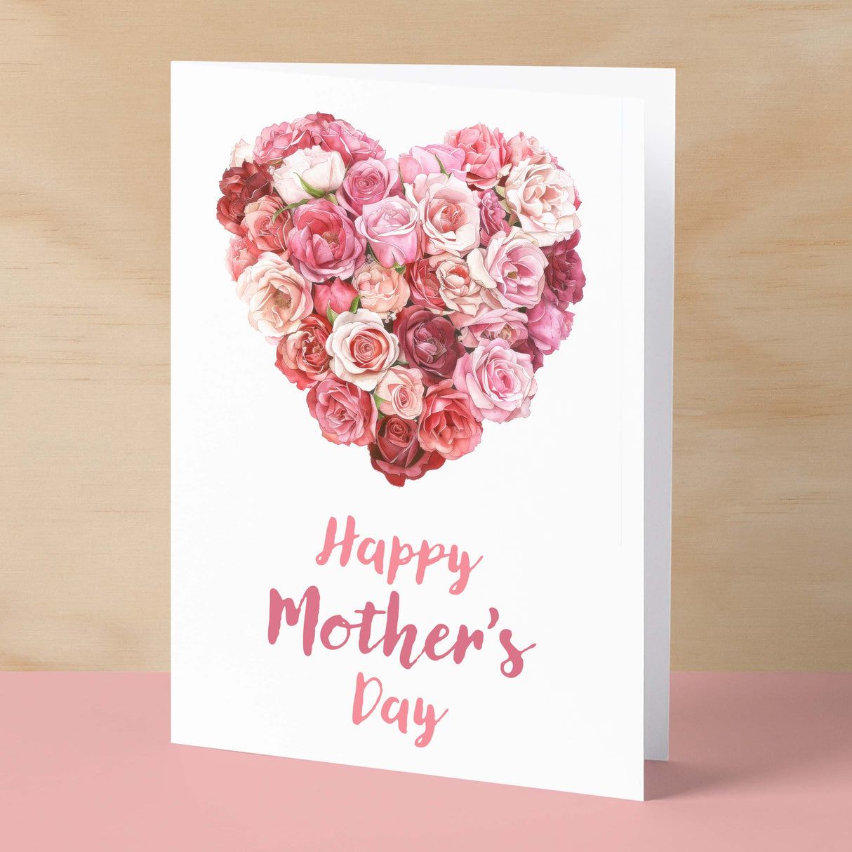 Mother's Day Card For Mum Happy Mother's Day Mothers Day card Mothering Sunday Card Rose Heart Mother's Day Card For Mom Mommy Mum Mummy