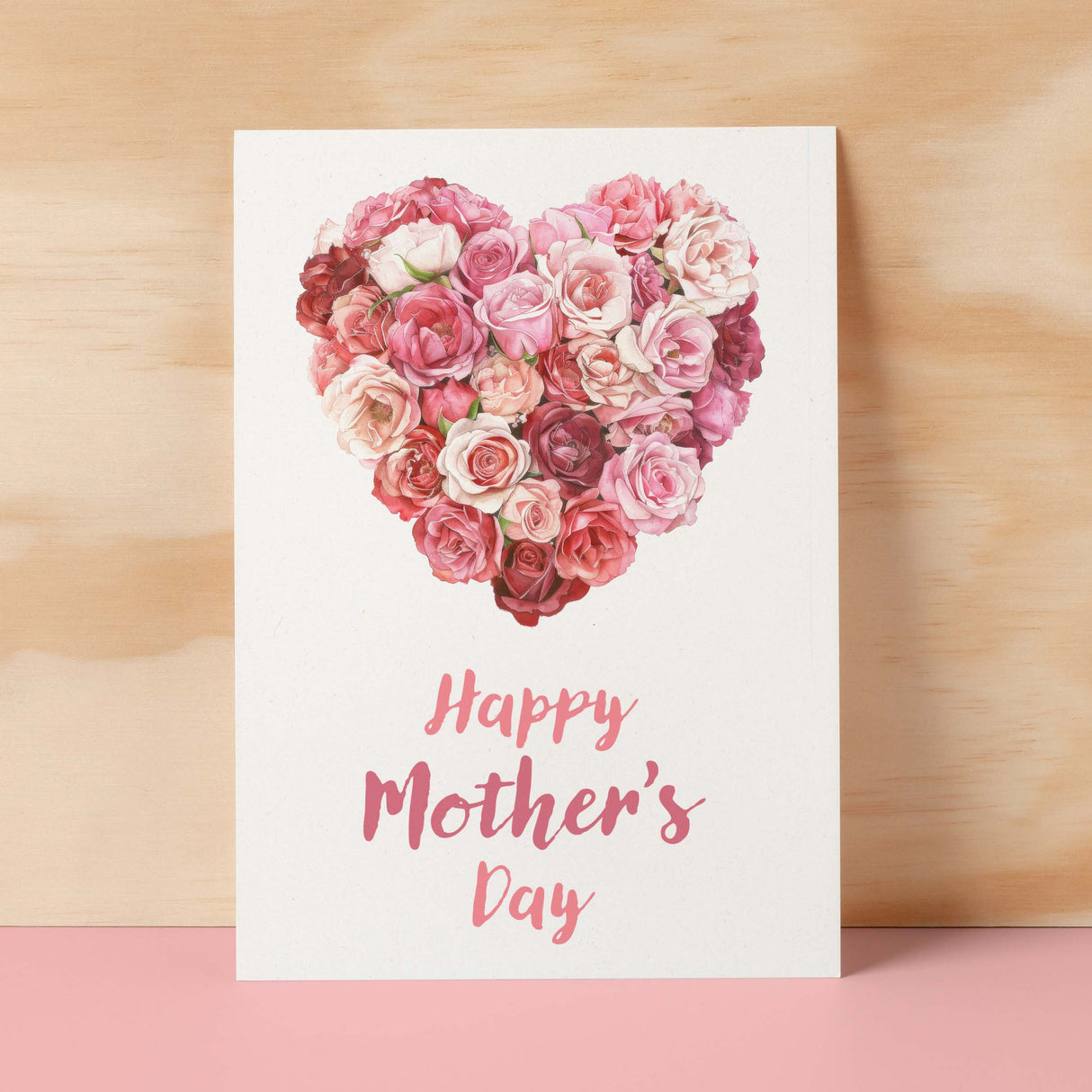 Mother's Day Card For Mum Happy Mother's Day Mothers Day card Mothering Sunday Card Rose Heart Mother's Day Card For Mom Mommy Mum Mummy