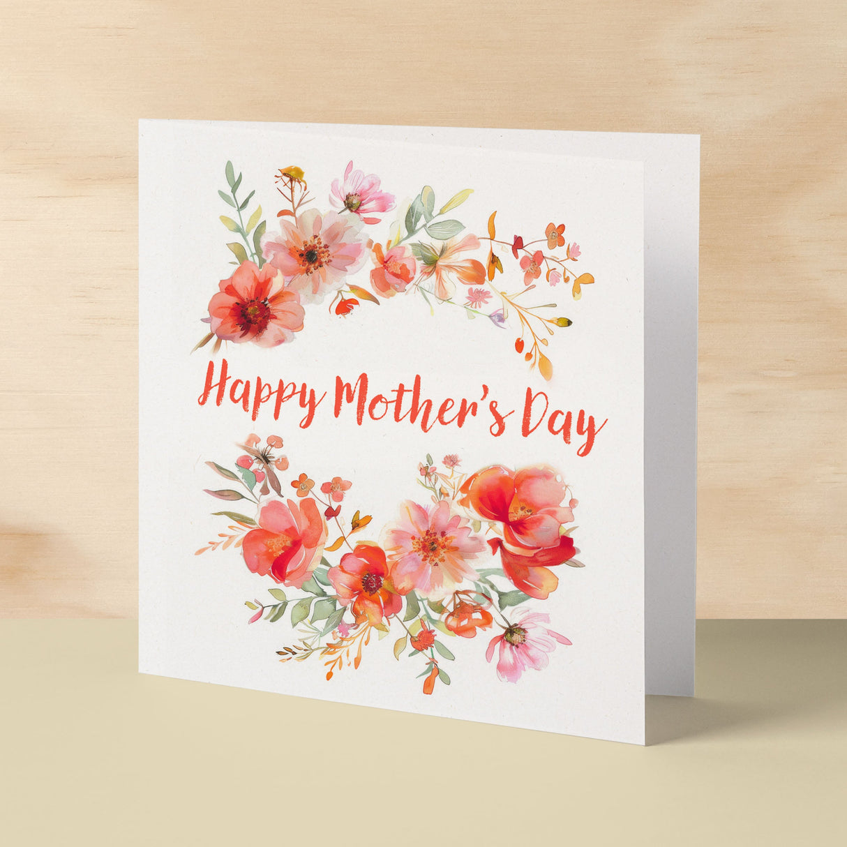 Mother's Day Card For Mum Happy Mother's Day Mothers Day card Mothering Flower Garland Mother's Day Card For Mom Mommy Mum Mummy