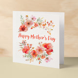 Mother's Day Card For Mum Happy Mother's Day Mothers Day card Mothering Flower Garland Mother's Day Card For Mom Mommy Mum Mummy