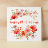 Mother's Day Card For Mum Happy Mother's Day Mothers Day card Mothering Flower Garland Mother's Day Card For Mom Mommy Mum Mummy