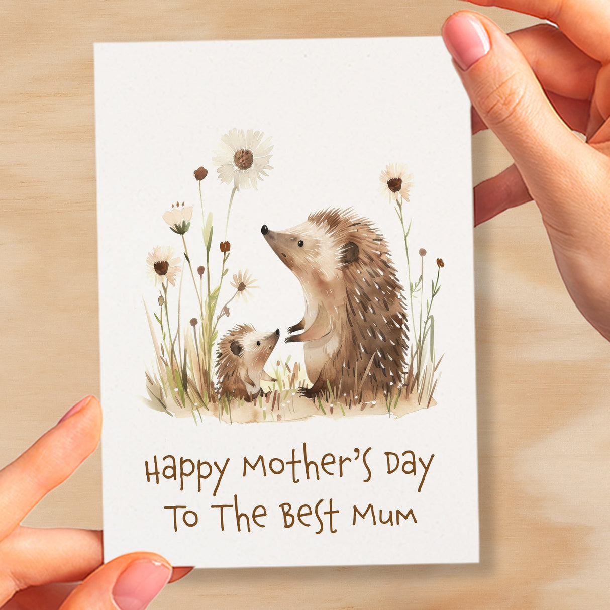 Mother's Day Card For Mum Cute Hedgehogs Mother's Day Mothers Day card Mothering Sunday Happy Mother's Day Card For Mom Mommy Mum Mummy