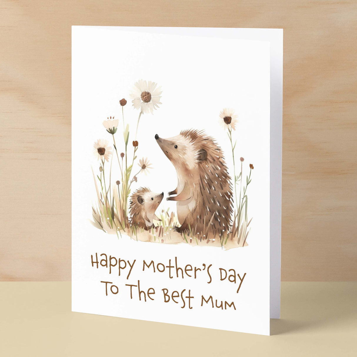 Mother's Day Card For Mum Cute Hedgehogs Mother's Day Mothers Day card Mothering Sunday Happy Mother's Day Card For Mom Mommy Mum Mummy