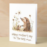 Mother's Day Card For Mum Cute Hedgehogs Mother's Day Mothers Day card Mothering Sunday Happy Mother's Day Card For Mom Mommy Mum Mummy