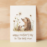 Mother's Day Card For Mum Cute Hedgehogs Mother's Day Mothers Day card Mothering Sunday Happy Mother's Day Card For Mom Mommy Mum Mummy