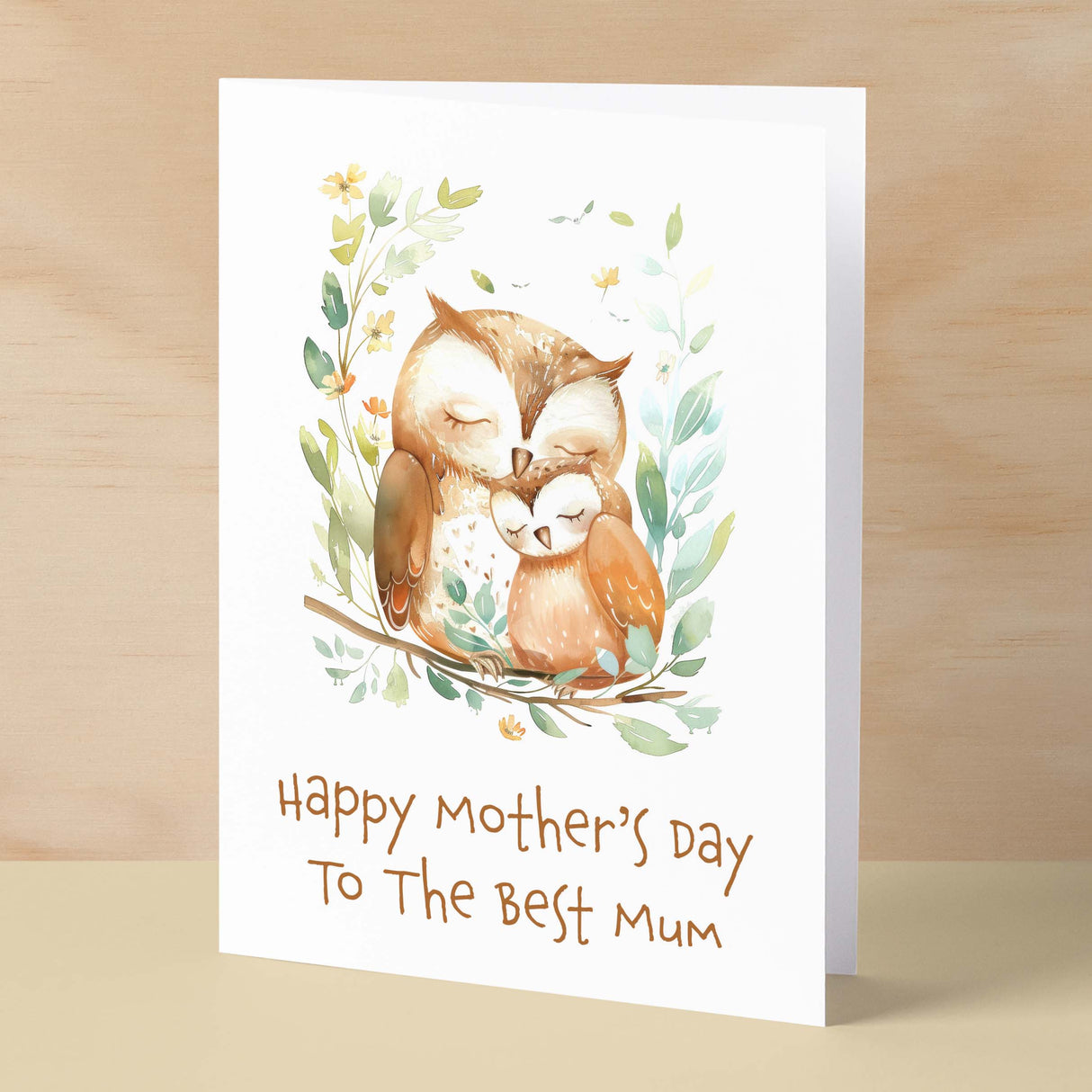 Mother's Day Card For Mum Cute Owls Mother's Day Mothers Day card Mothering Sunday Happy Mother's Day Card For Mom Mommy Mum Mummy