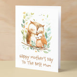 Mother's Day Card For Mum Cute Owls Mother's Day Mothers Day card Mothering Sunday Happy Mother's Day Card For Mom Mommy Mum Mummy