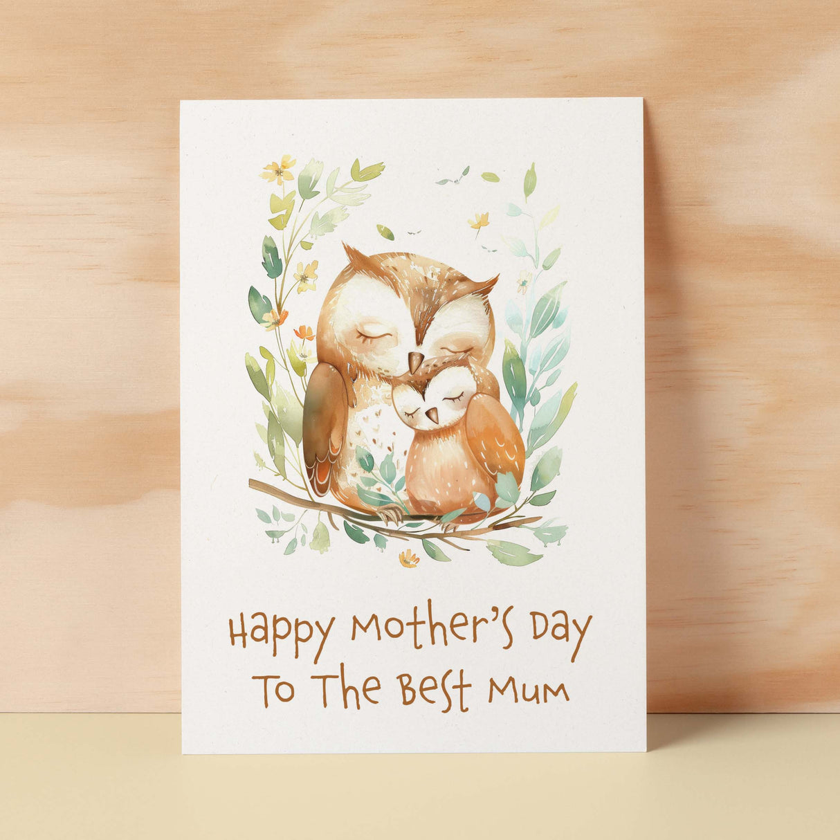 Mother's Day Card For Mum Cute Owls Mother's Day Mothers Day card Mothering Sunday Happy Mother's Day Card For Mom Mommy Mum Mummy