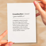 Birthday Card For Gran Fun Dictionary Quote Card For Gran Custom Message Card For Gran Funny Birthday Card For Gran