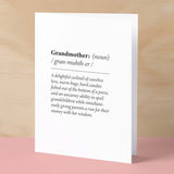 Birthday Card For Gran Fun Dictionary Quote Card For Gran Custom Message Card For Gran Funny Birthday Card For Gran