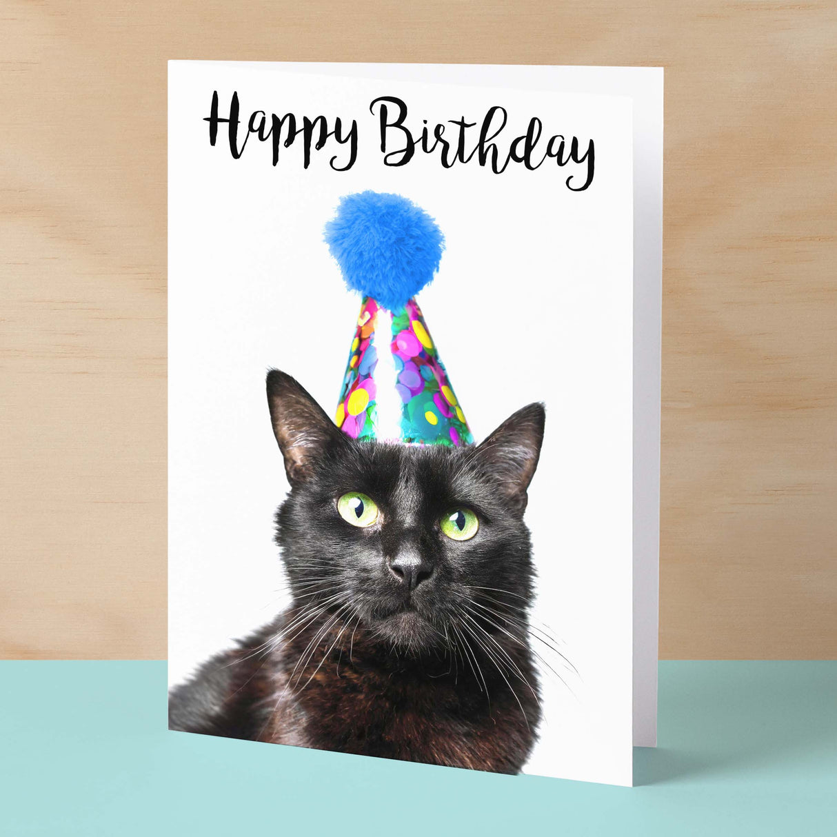 Birthday Card For Her Card For Friend Mum or Sister Birthday Card For Him Brother Dad Happy Birthday Card of Black Cat Fun Birthday Card