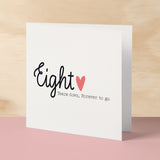 8 Year Anniversary Card For Wife 8th Wedding Anniversary Card For Husband Anniversary Card For Wife Wedding Anniversary Card Eight Years