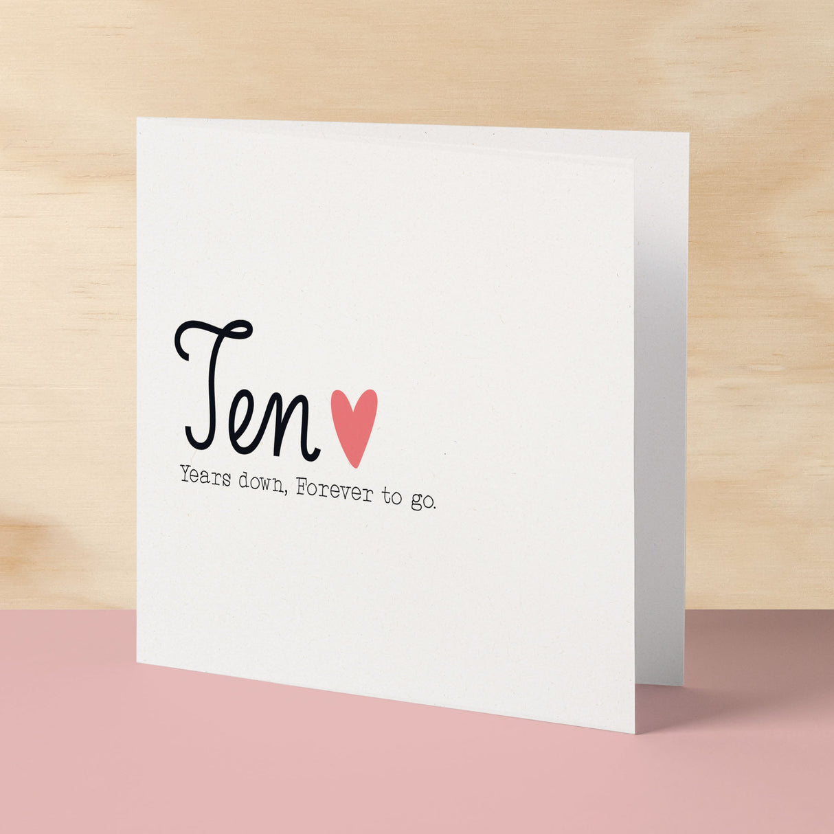 10 Year Anniversary Card For Wife 10th Wedding Anniversary Card For Husband Anniversary Card For Wife Wedding Anniversary Card Ten Years