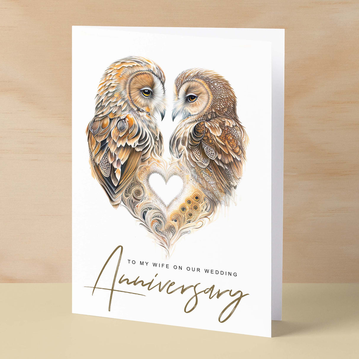 Anniversary Card For Wife Anniversary Card To My Wife Wedding Anniversary Card For Her Wife Anniversary Card Love Birds Card