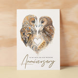 Anniversary Card For Wife Anniversary Card To My Wife Wedding Anniversary Card For Her Wife Anniversary Card Love Birds Card