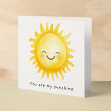 Anniversary Card Or Birthday Card For Boyfriend or Girlfriend You Are My Sunshine Cute Card For Wife Love Card For Husband