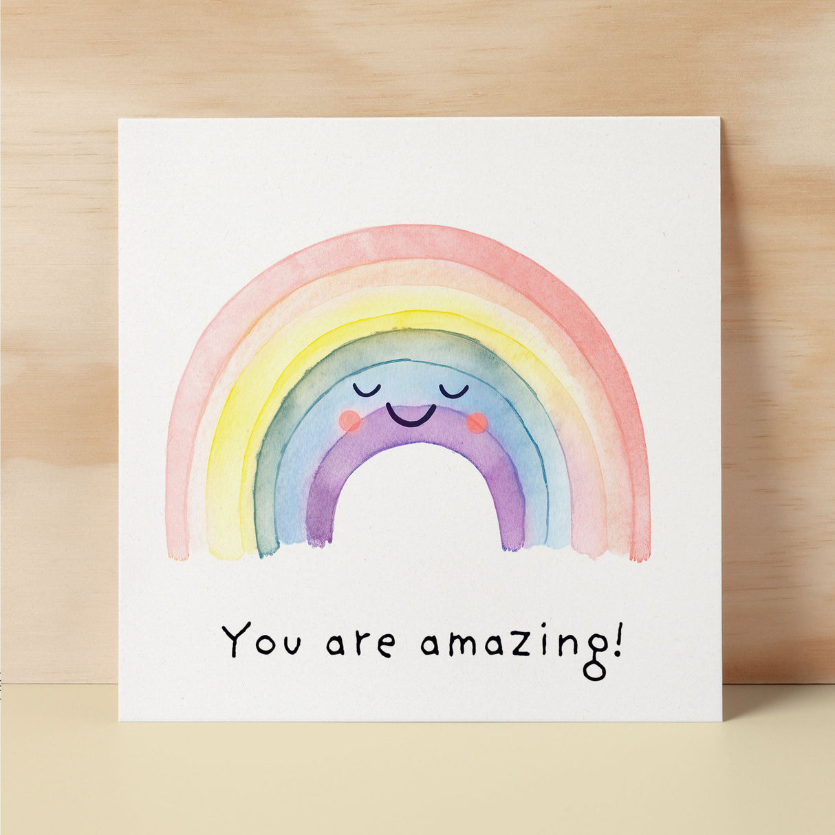 Anniversary Card Or Birthday Card For Boyfriend or Girlfriend Rainbow You Are Amazing Cute Card For Wife Love Card For Husband