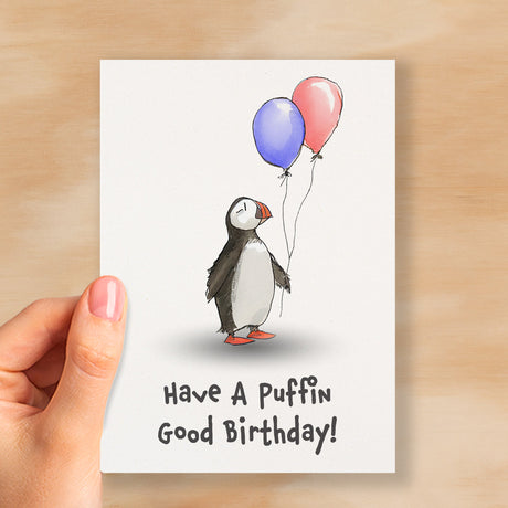 Birthday Card For Children Cute Puffin Birthday Card For Child Card For Boy Birthday Card For Girl Puffin Good Fun Birthday Card For Kids