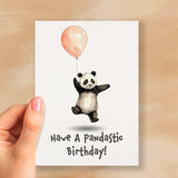 Birthday Card For Children Cute Panda Birthday Card For Child Card For Boy Birthday Card For Girl Pandastic Fun Birthday Card For Kids