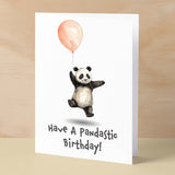 Birthday Card For Children Cute Panda Birthday Card For Child Card For Boy Birthday Card For Girl Pandastic Fun Birthday Card For Kids