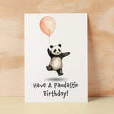 Birthday Card For Children Cute Panda Birthday Card For Child Card For Boy Birthday Card For Girl Pandastic Fun Birthday Card For Kids