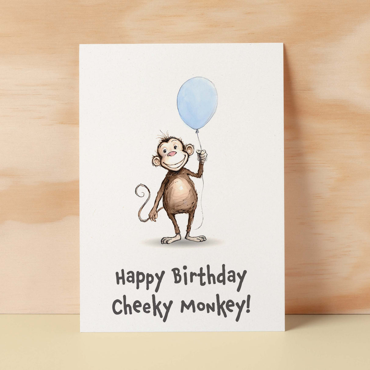 Birthday Card For Children Cute Monkey Birthday Card For Child Card For Boy Birthday Card For Girl Cheeky Monkey Fun Birthday Card For Kids