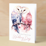 Wedding Card For Couple Wedding Card For Son and Daughter-In-Law Wedding Card For Daughter and Son-In-Law Owls Love Birds Wedding Card