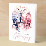 Anniversary Card For Couple Wedding Anniversary Card For Daughter and Son-In-Law Anniversary Card For Son and Daughter-In-Law Owls Love Card