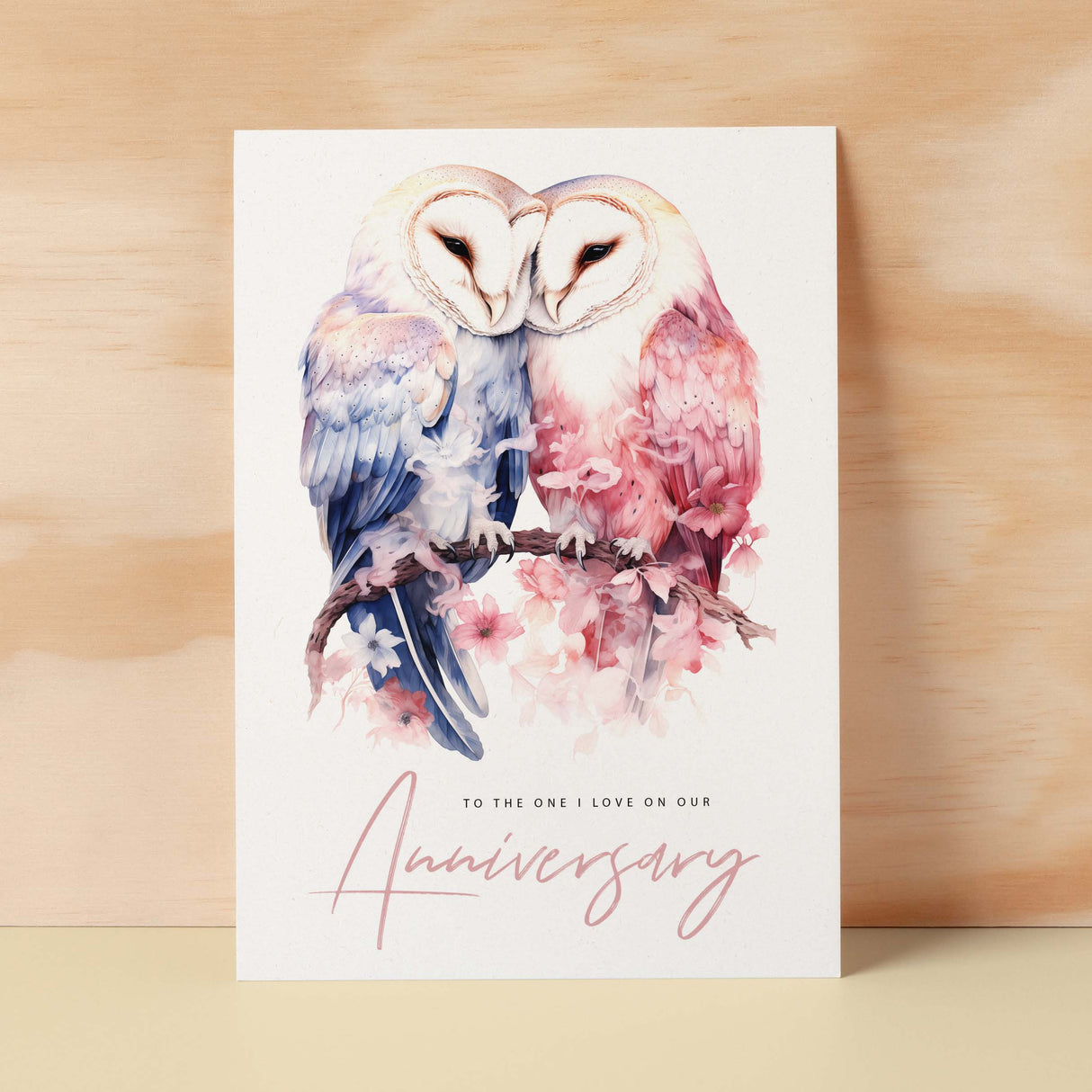 Anniversary Card For Wife Card for Anniversary Card For Husband Owl Anniversary Card For Couple Engagement Card For Couple Wedding Card