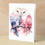 Anniversary Card For Wife Card for Anniversary Card For Husband Owl Anniversary Card For Couple Engagement Card For Couple Wedding Card