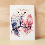 Anniversary Card For Wife Card for Anniversary Card For Husband Owl Anniversary Card For Couple Engagement Card For Couple Wedding Card