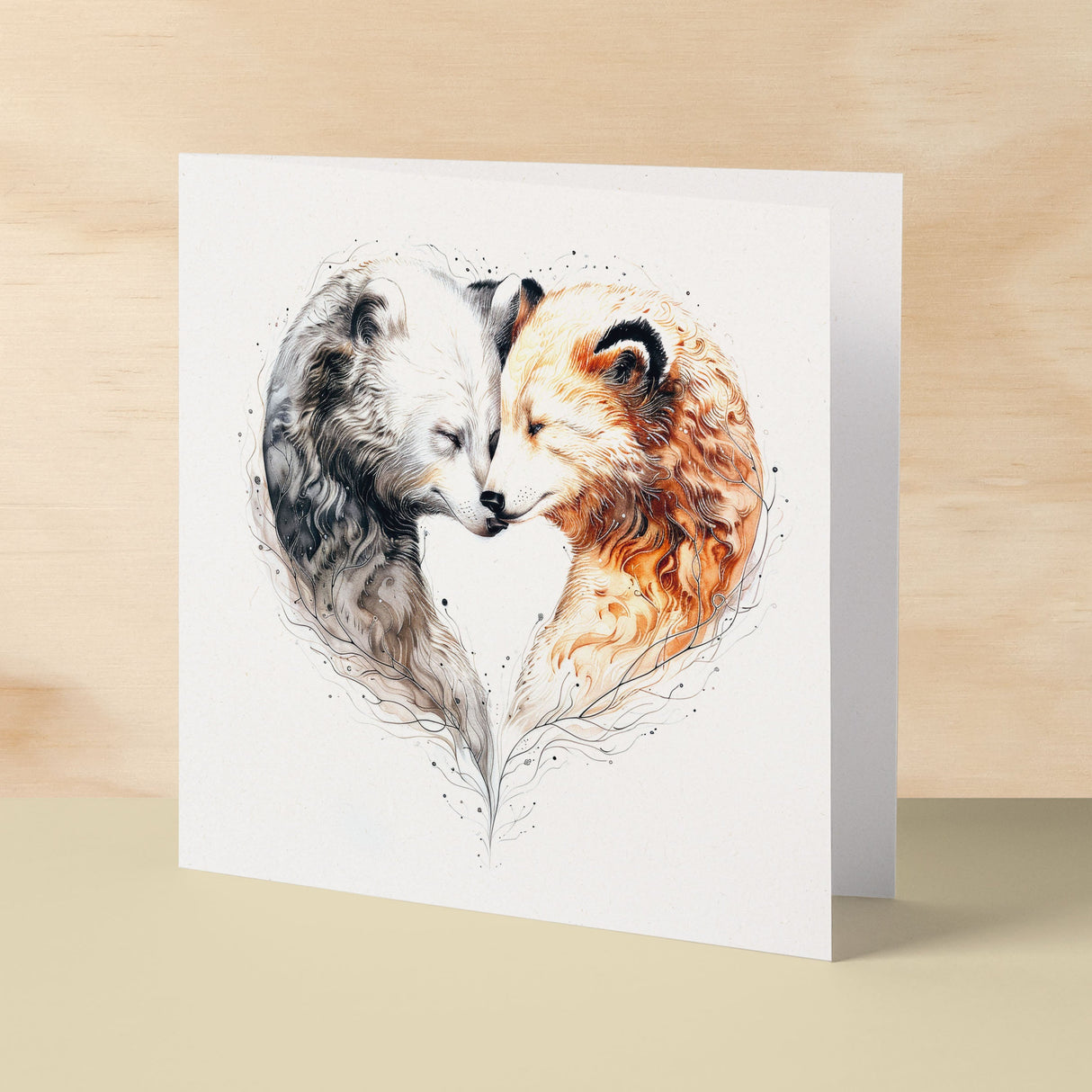 Anniversary Card For Husband Card for Anniversary Card For Wife Bear Anniversary Card For Couple Engagement Card For Couple Wedding Card