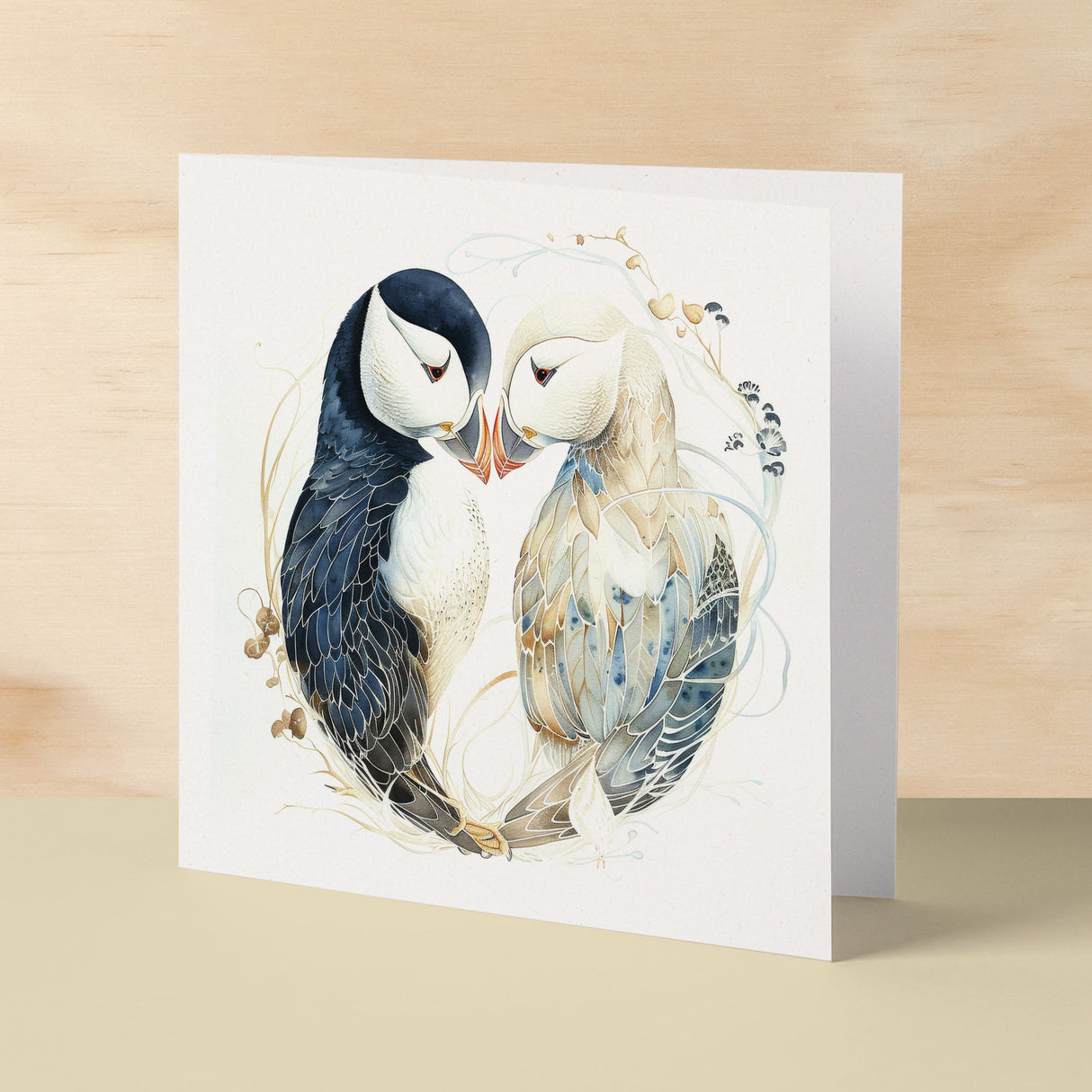 Anniversary Card For Husband Card for Anniversary Card For Wife Puffins Anniversary Card For Couple Engagement Card For Couple Wedding Card