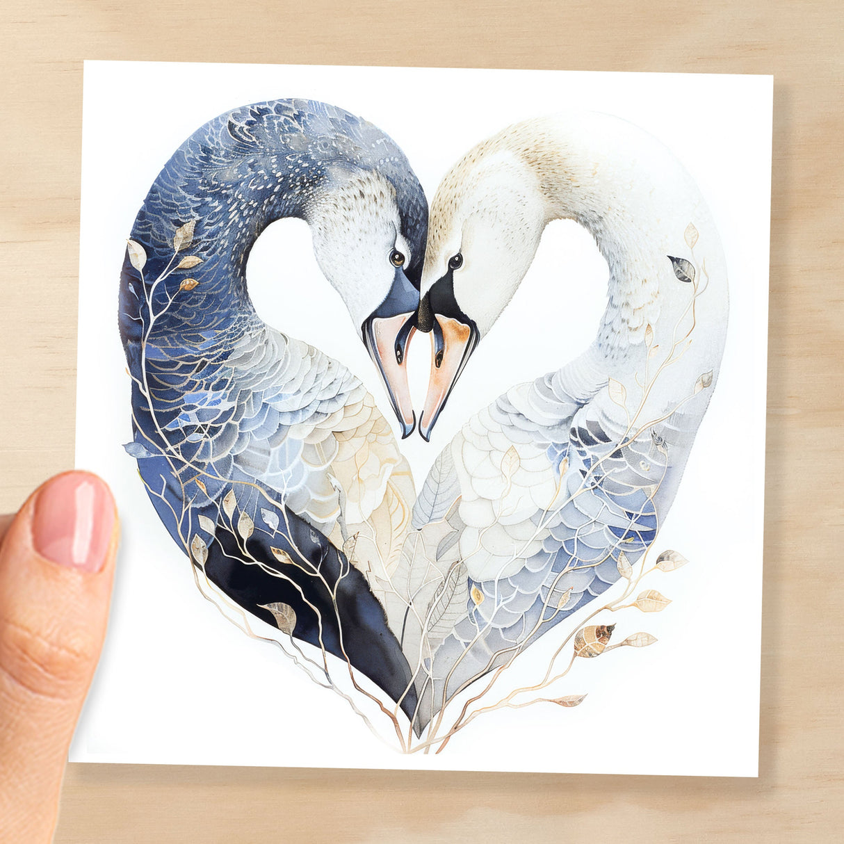 Anniversary Card For Husband Card for Anniversary Card For Wife Swans Anniversary Card For Couple Engagement Card For Couple Wedding Card