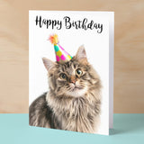 Birthday Card For Anyone Birthday Card For Friend Birthday Card For Her or For Him Persian Longhair Cat Birthday Card For Son or Daughter